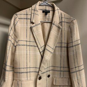 Ann Taylor Plaid Bedford Blazer Size 14